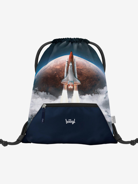 BAAGL  Modra torba z žepom Baagl Space Shuttle