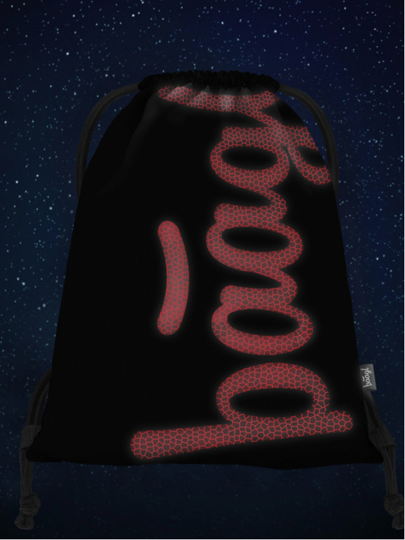 BAAGL  Črna vrečka Baagl Skate Rdeča