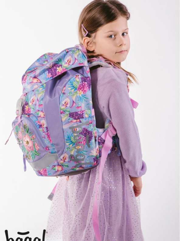 BAAGL  Vijoličen šolski nahrbtnik Airy Baagl Hummingbird