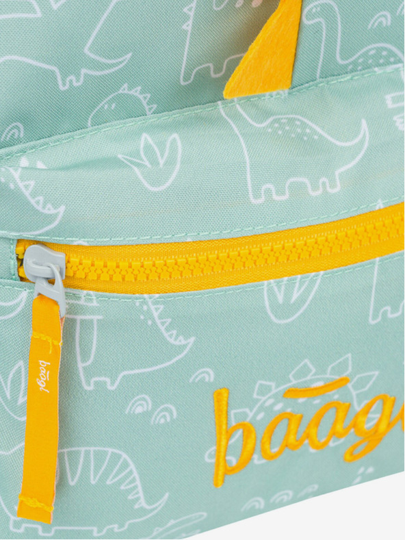 BAAGL  Zeleni predšolski nahrbtnik Baagl Dino