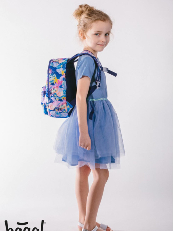 BAAGL  Predšolski nahrbtnik Blue Baagl Stars