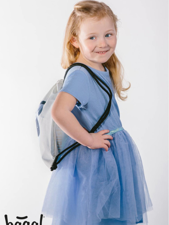 BAAGL  Siva predšolska torba Baagl Panda