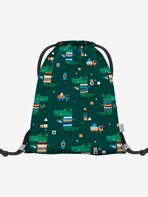 BAAGL  Zelena predšolska torba Baagl Krokodil