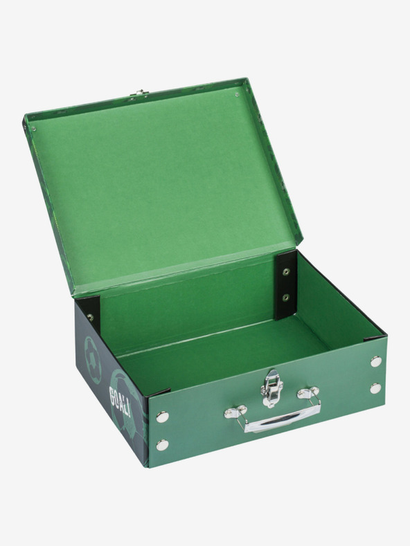 BAAGL  Zelena zložljiva šolska torbica z nastavki Baagl Nogomet