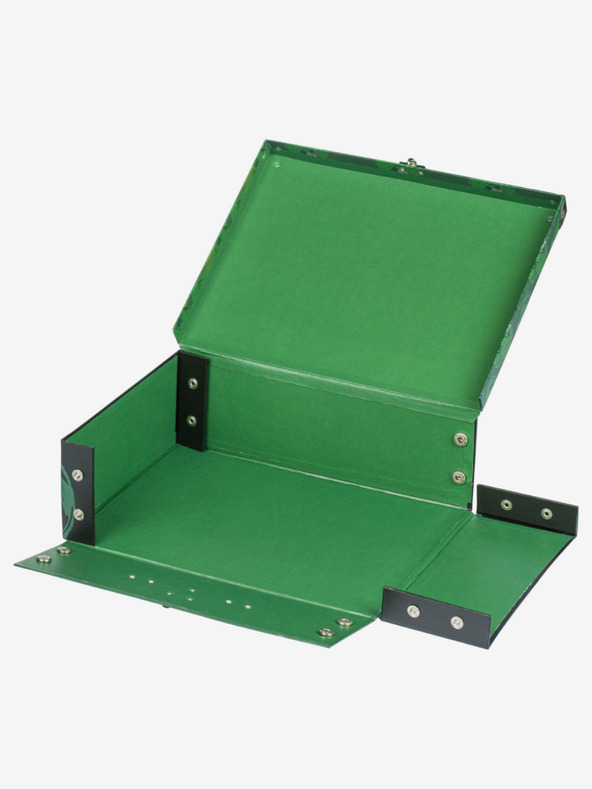 BAAGL  Zelena zložljiva šolska torbica z nastavki Baagl Nogomet