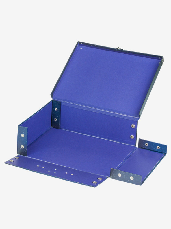 BAAGL  Modra zložljiva šolska torba z nastavki Baagl Planeti