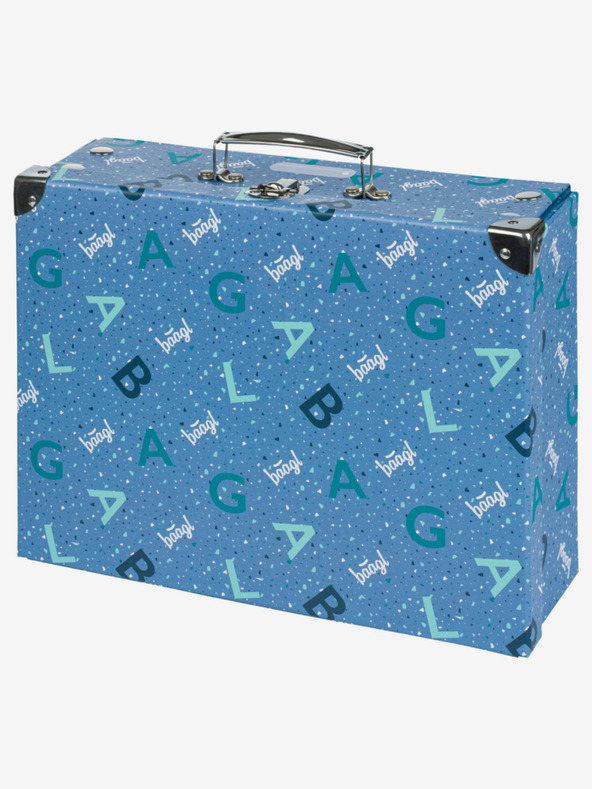 BAAGL  Modra zložljiva šolska torba z nastavki Baagl Logo