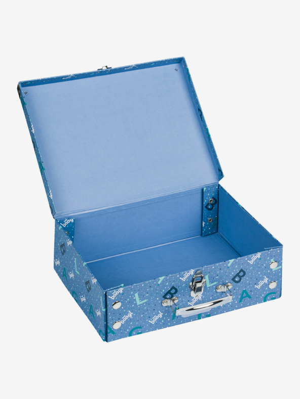 BAAGL  Modra zložljiva šolska torba z nastavki Baagl Logo