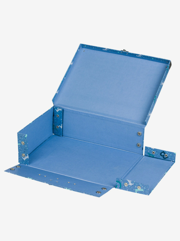 BAAGL  Modra zložljiva šolska torba z nastavki Baagl Logo