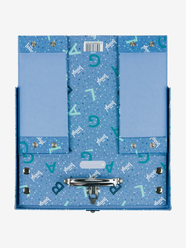 BAAGL  Modra zložljiva šolska torba z nastavki Baagl Logo