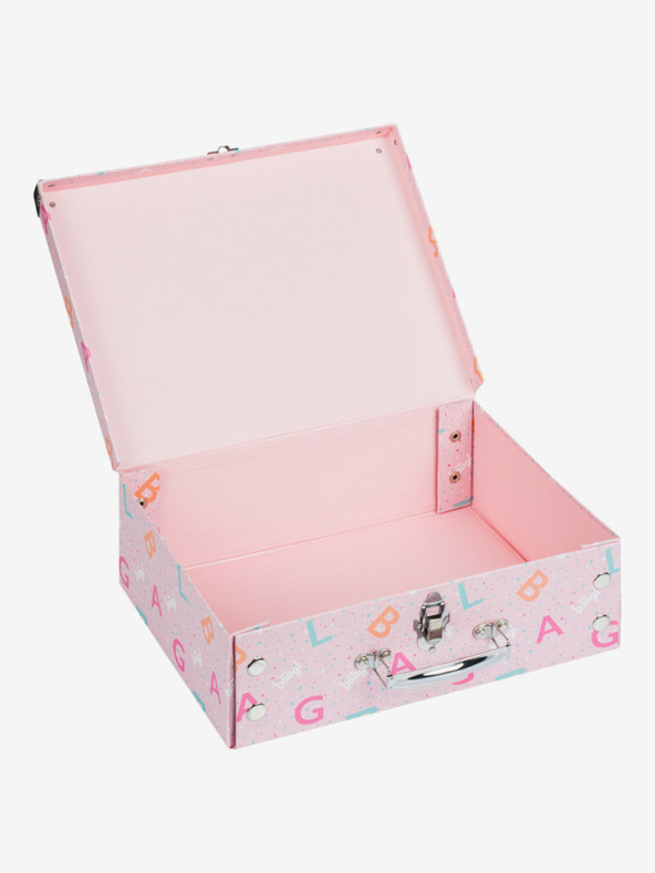 BAAGL  Rožnata zložljiva šolska torba z nastavki Baagl Logo