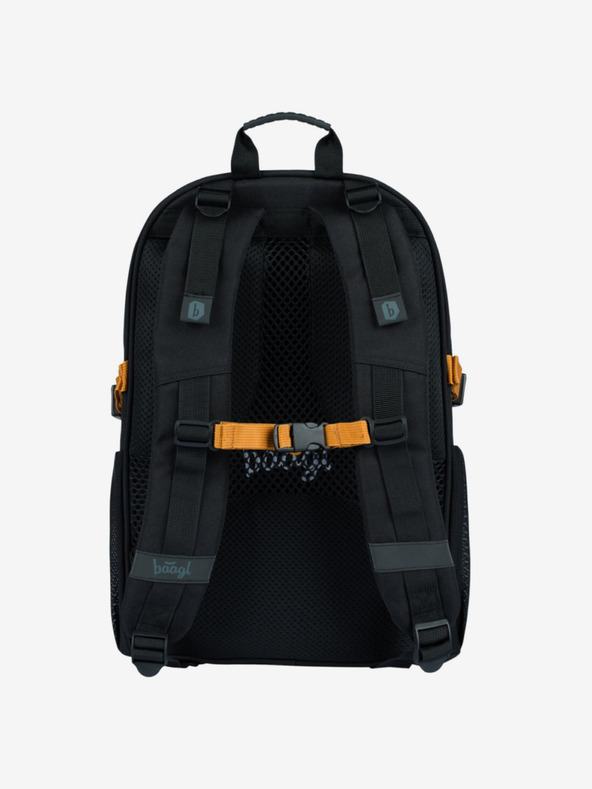 BAAGL  Črni šolski komplet Core - nahrbtnik, peresnica, torba Baagl Metallic Bronze