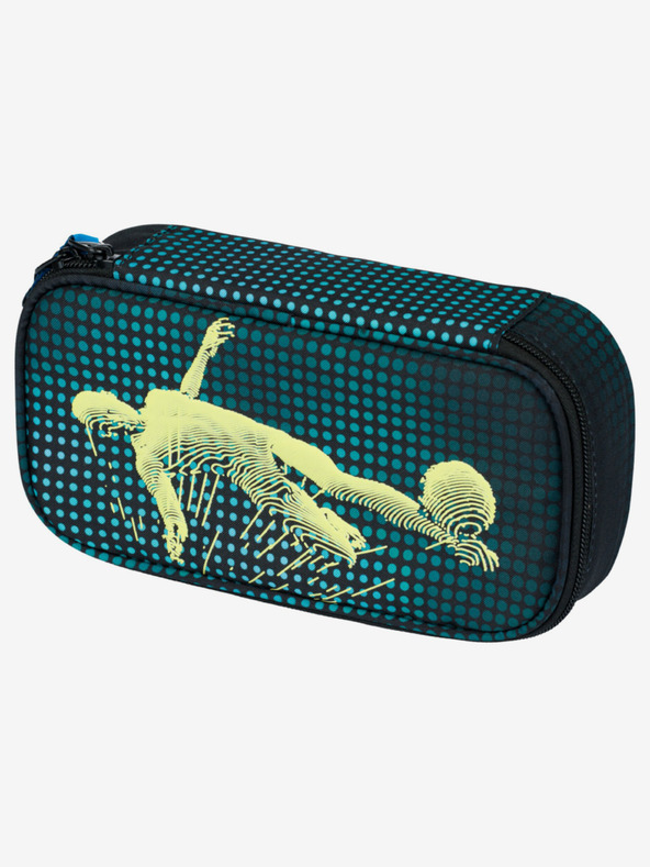 BAAGL  Zeleni šolski komplet Core - nahrbtnik, peresnica, torba Baagl Nogometaš