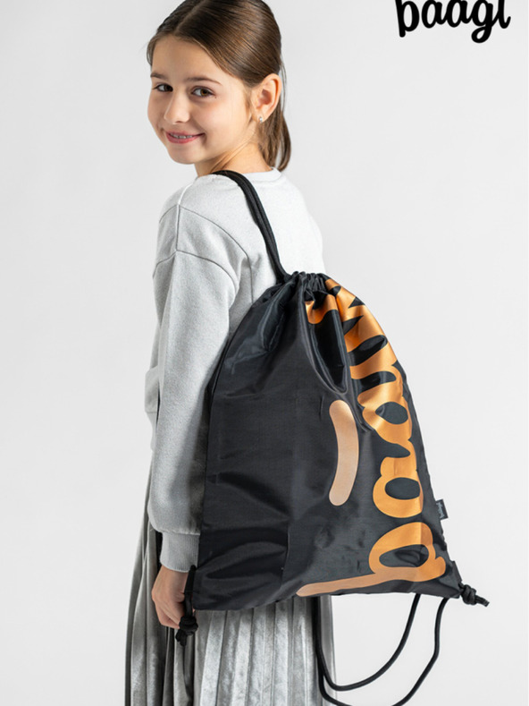 BAAGL  Črna torba Baagl Metallic Bronze