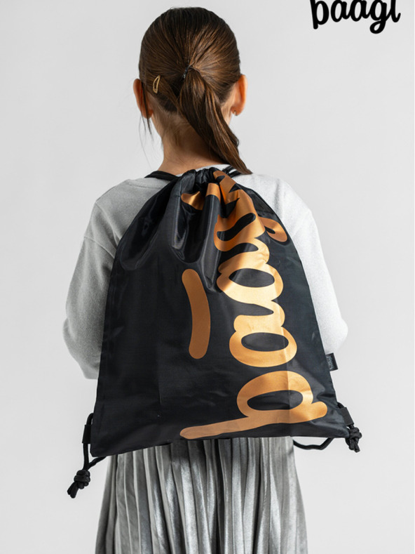 BAAGL  Črna torba Baagl Metallic Bronze