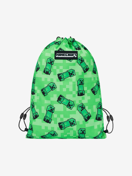 BAAGL  Zeleni šolski komplet - svinčnik, torba Baagl Minecraft 2 Creeper