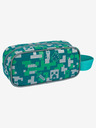 BAAGL  Zeleni šolski komplet - peresnica, torba Baagl Minecraft 2 Silver Creeper