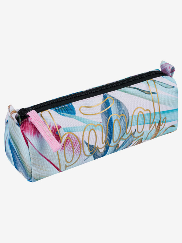 BAAGL  svetlo modra študentska torbica Baagl listi