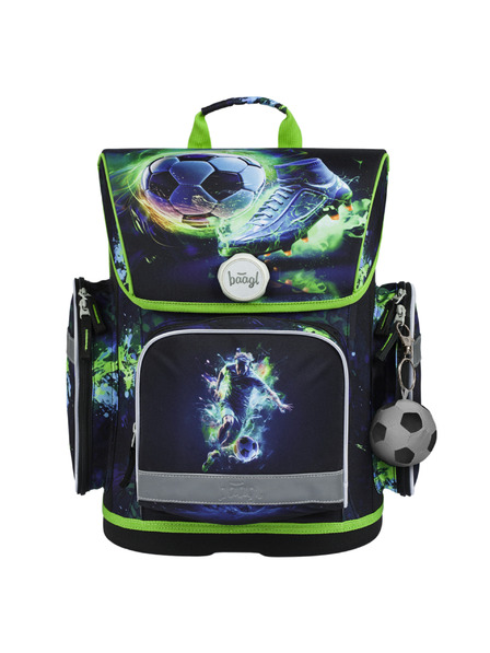 BAAGL  Zelena šolska torba Ergo Baagl Nogometaš