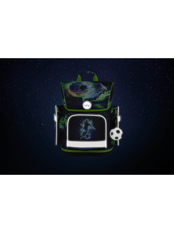 BAAGL  Zelena šolska torba Ergo Baagl Nogometaš