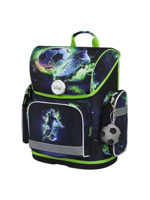 BAAGL  Zelena šolska torba Ergo Baagl Nogometaš