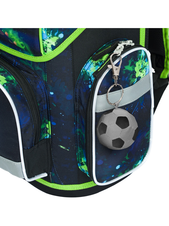 BAAGL  Zelena šolska torba Ergo Baagl Nogometaš