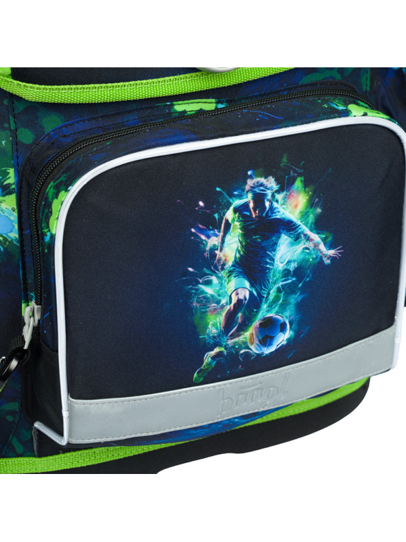 BAAGL  Zelena šolska torba Ergo Baagl Nogometaš