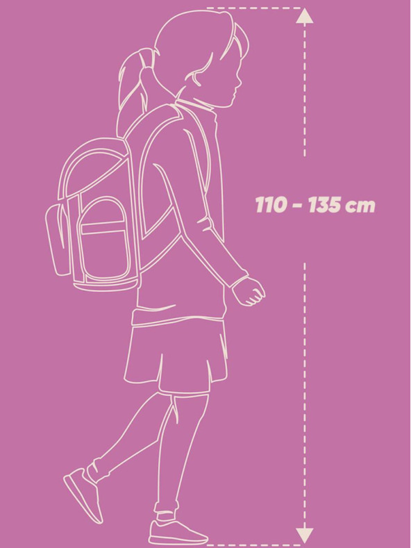 BAAGL  Roza šolska torba Ergo Baagl Flamingi