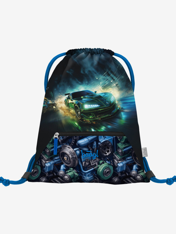 BAAGL  Črn šolski set Zippy - aktovka, peresnica, torbica Baagl Dirkalnik