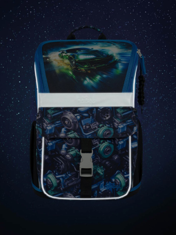 BAAGL  Črn šolski set Zippy - aktovka, peresnica, torbica Baagl Dirkalnik