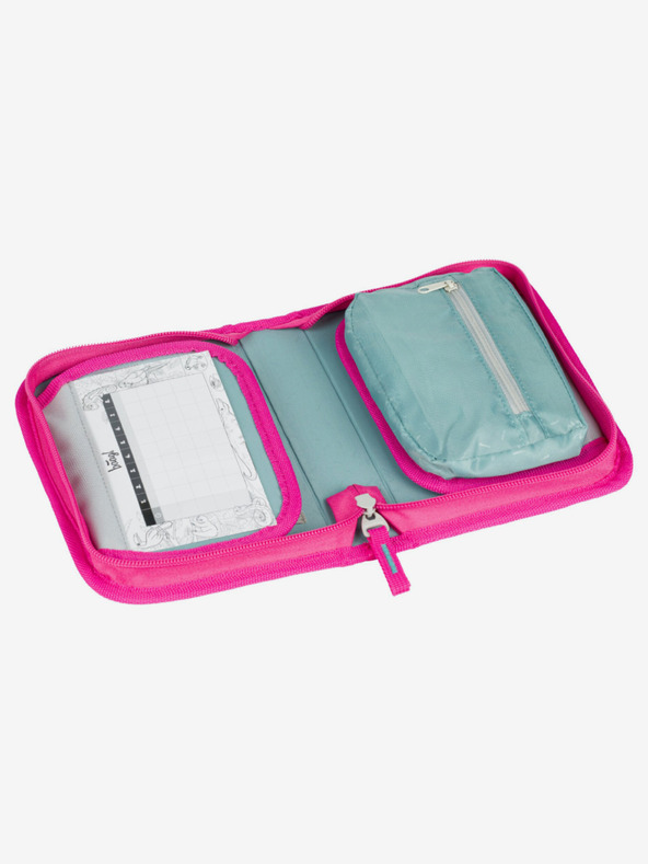 BAAGL  Rožnata šolska peresnica za eno stopnjo Baagl Flamingi