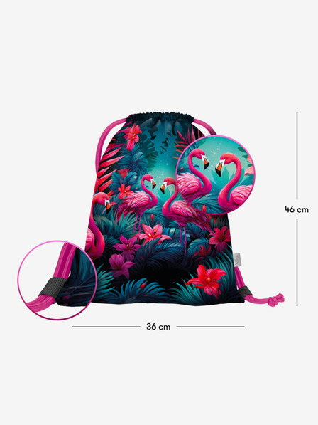 BAAGL  Rožnata torba Baagl Flamingos