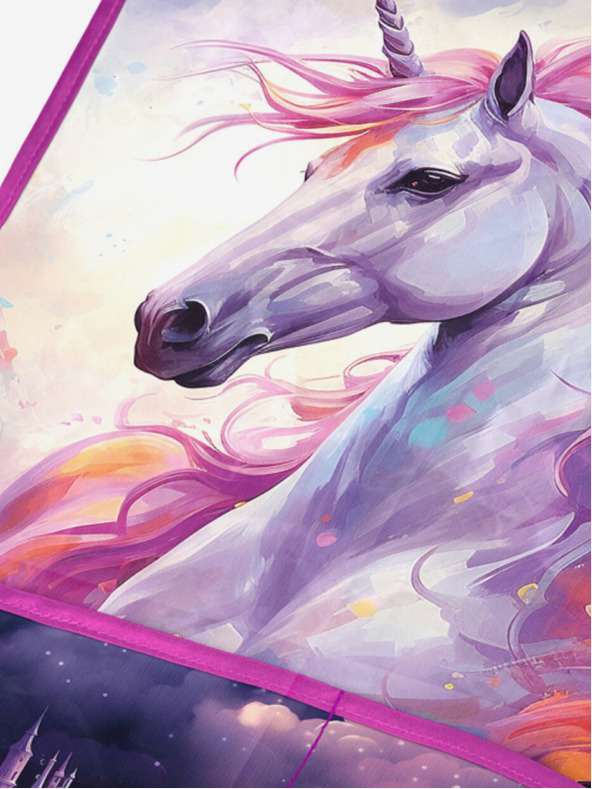 BAAGL  Vijolični otroški predpasnik Baagl Unicorn Kingdom