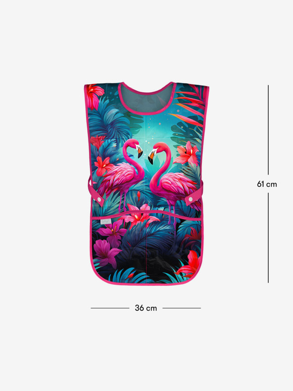 BAAGL  Roza otroški predpasnik Baagl Flamingi