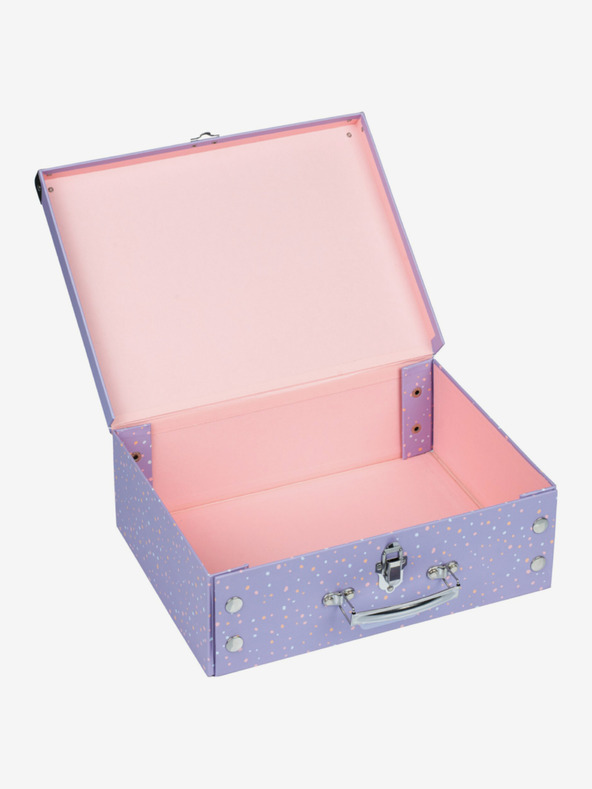 BAAGL  Vijolična zložljiva šolska torbica s priborom Baagl Hišni ljubljenčki