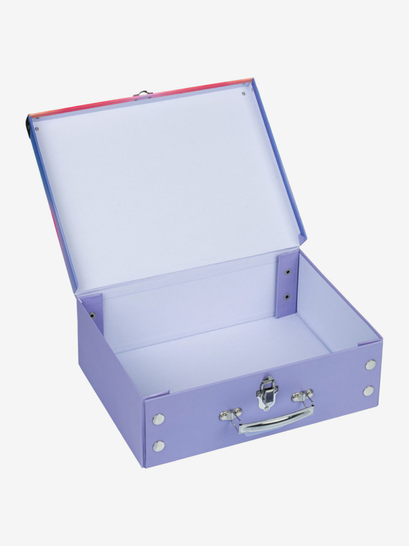 BAAGL  Rdeča zložljiva šolska torbica s priborom Baagl Hippie