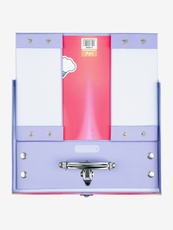 BAAGL  Rdeča zložljiva šolska torbica s priborom Baagl Hippie