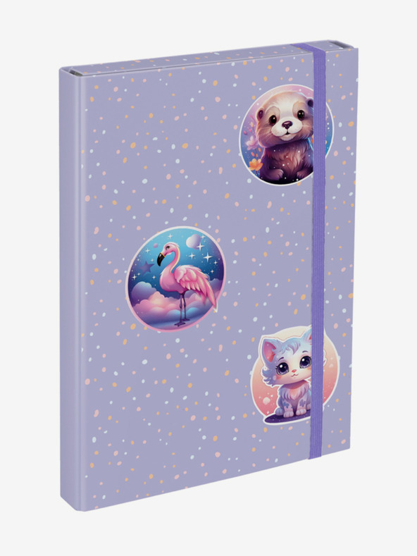 BAAGL  Vijolični ovitki za šolske zvezke A4 Baagl Hišni ljubljenčki