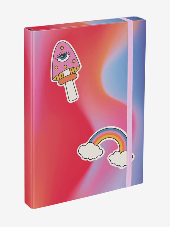 BAAGL  Rdeče mape za šolske zvezke A4 Baagl Hippie