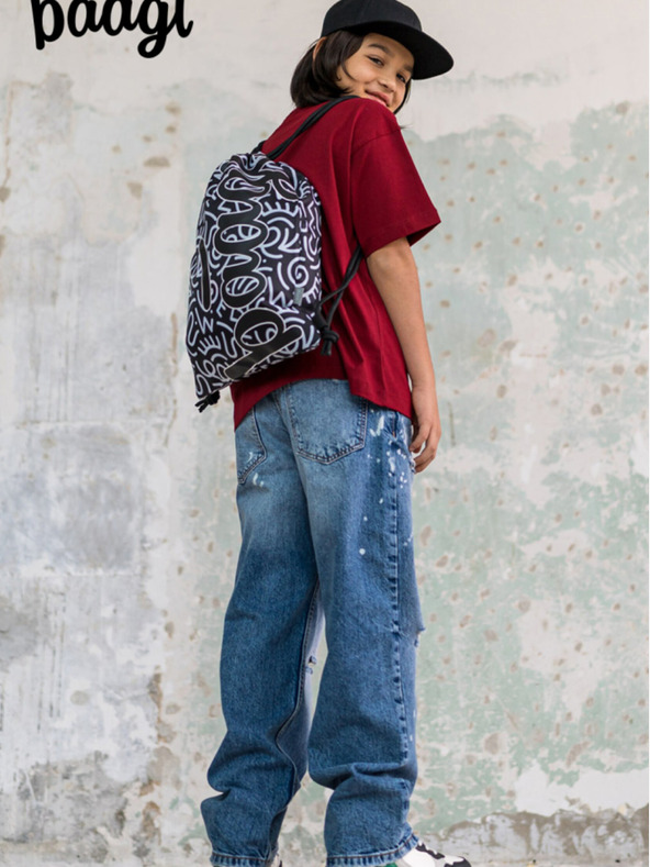 BAAGL  Črna šolska torba Baagl Element