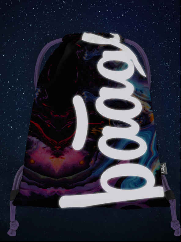 BAAGL  Vijolična torba Baagl Marble