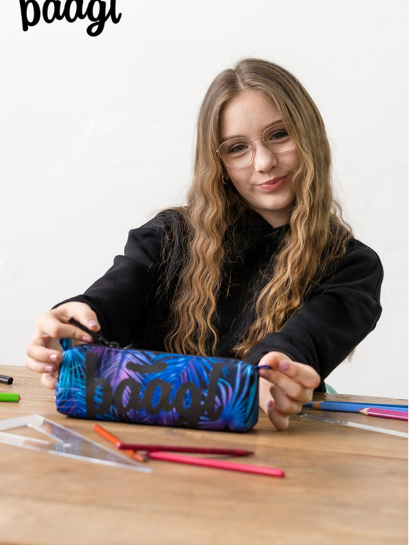 BAAGL  Študentska torbica Baagl Palm Blue