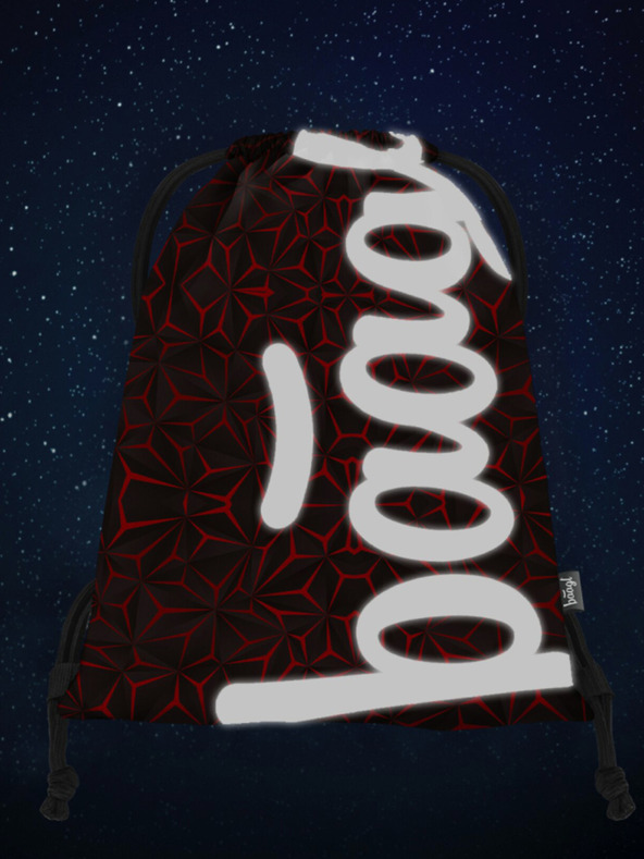 BAAGL  Črna torba Baagl Rdeči poligon