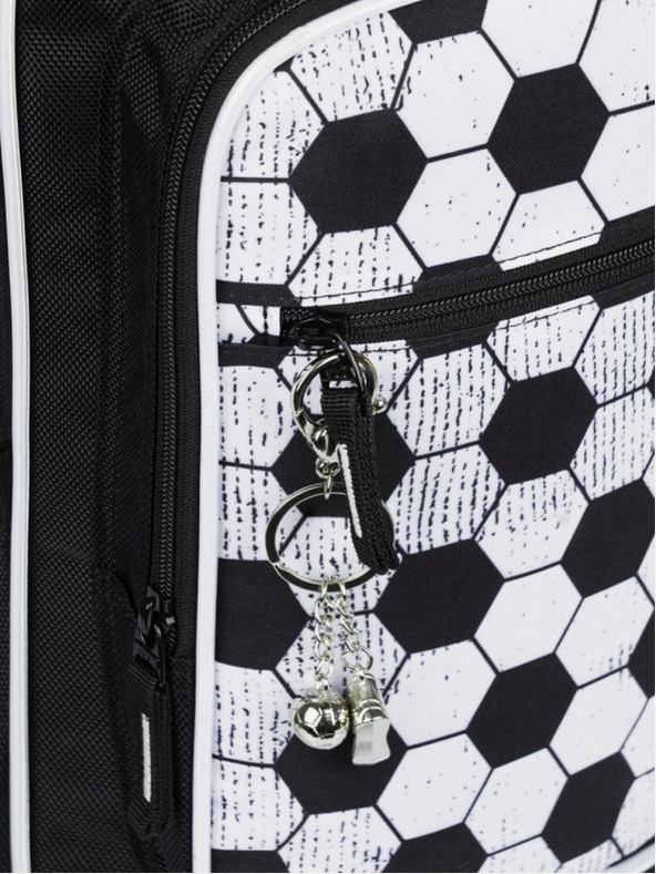 BAAGL  Črni šolski nahrbtnik Baagl Cubic Goal