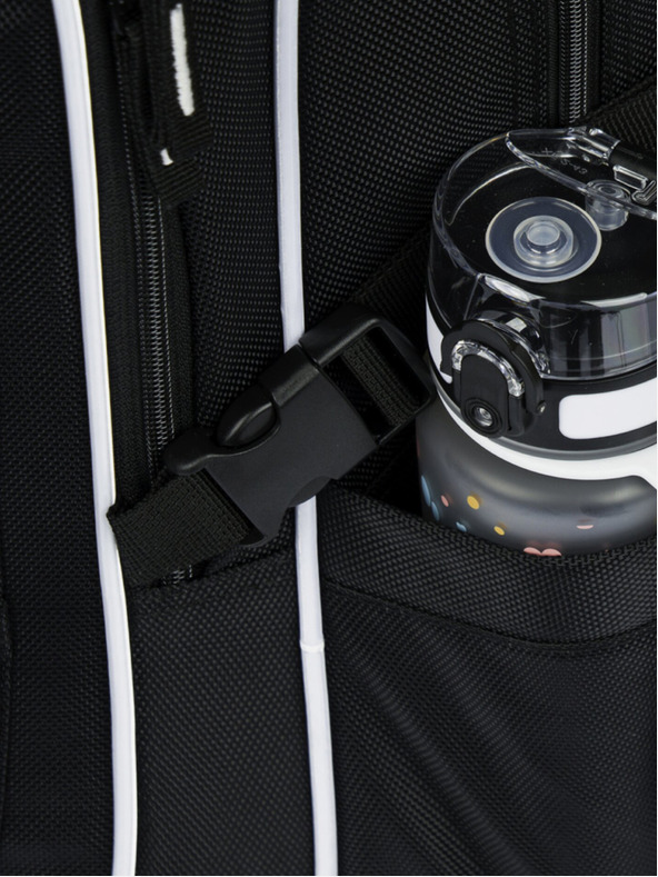 BAAGL  Komplet črnega šolskega nahrbtnika, peresnice in torbe Baagl Cubic Goal