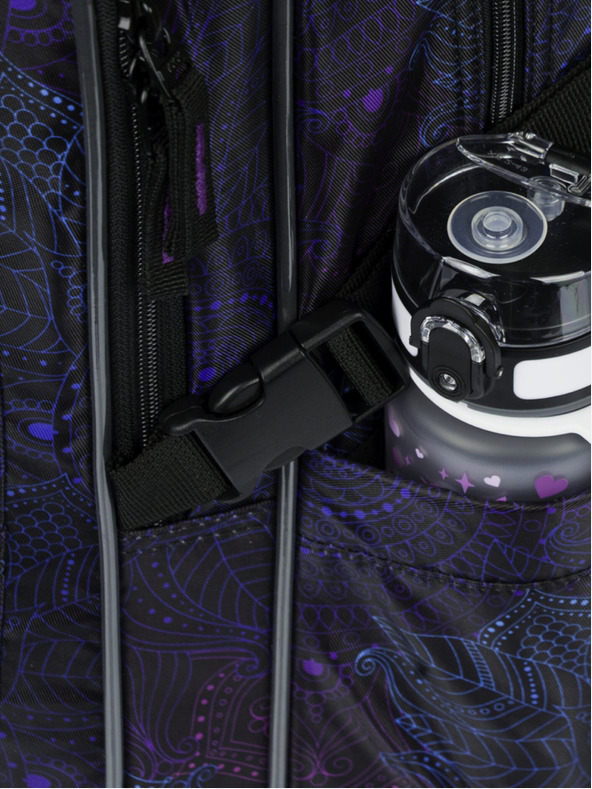 BAAGL  Črni šolski nahrbtnik Baagl Cubic Zen