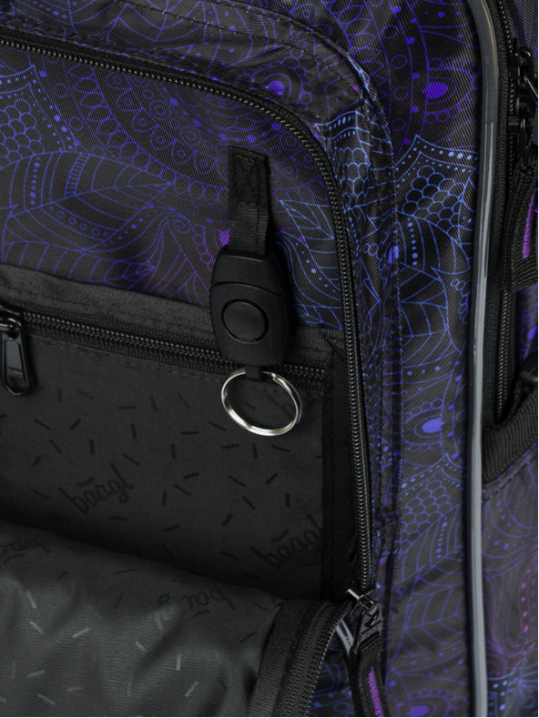 BAAGL  Črni šolski nahrbtnik Baagl Cubic Zen