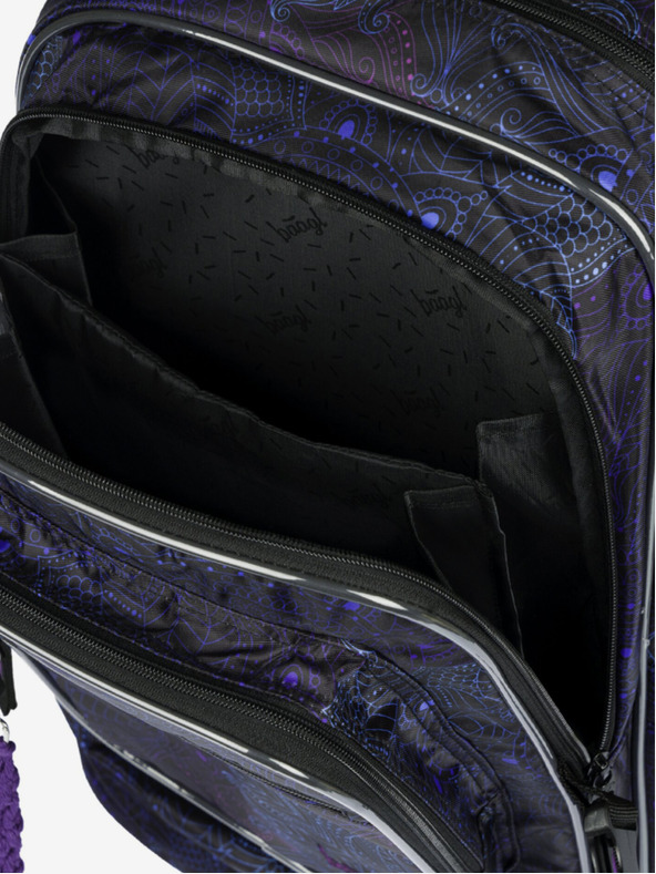 BAAGL  Črni šolski nahrbtnik Baagl Cubic Zen