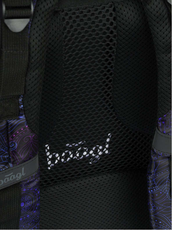 BAAGL  Črni šolski nahrbtnik Baagl Cubic Zen