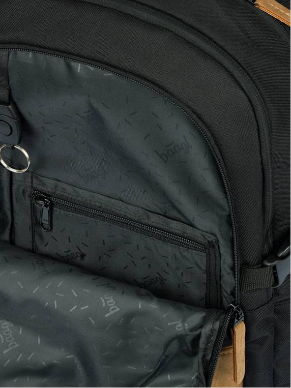 BAAGL  Sivi šolski komplet - nahrbtnik, peresnica in torba Baagl Skate Darkness